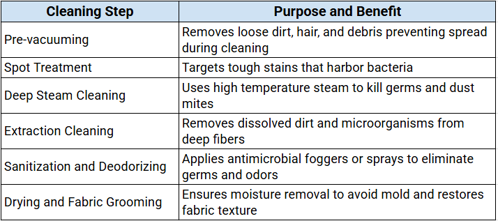 Sofa Cleaning Steps