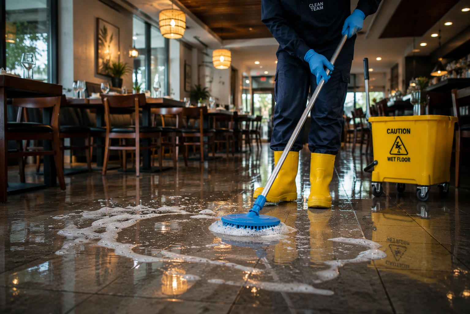 Commercial Restaurant Dining Cleaning